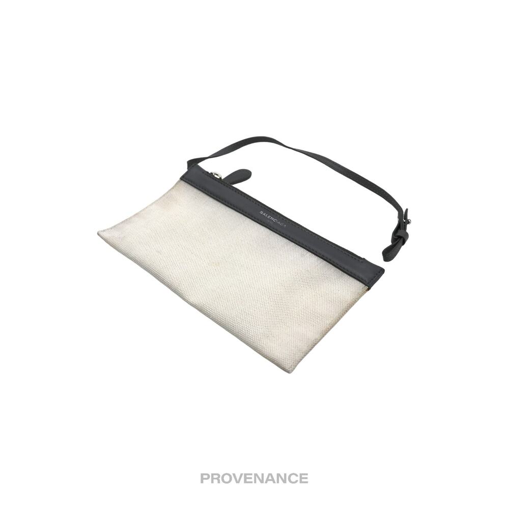 🔴 Balenciaga Zip Pouch Wallet - Canvas Gray - Picture 3 of 7